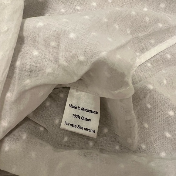 Hill House Athena Nap Dress in White Swiss Dot - Size Small - Picture 6 of 8